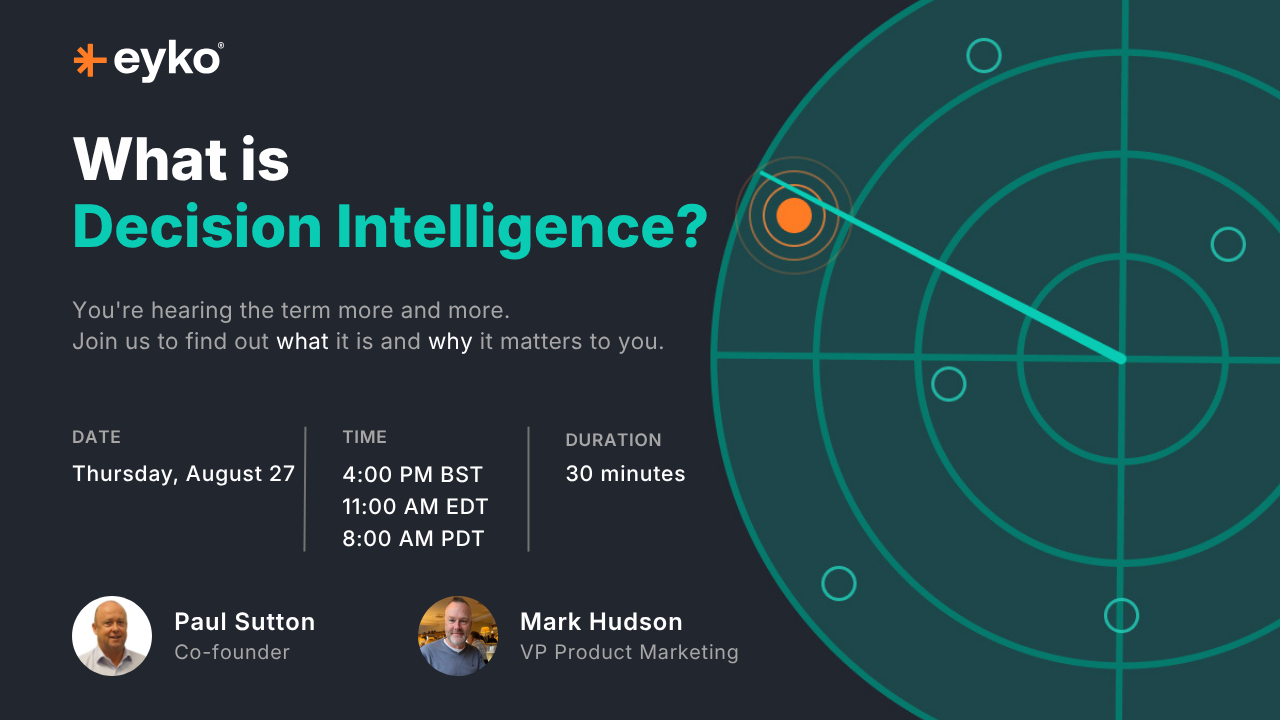 What is Decision Intelligence? webinar cover