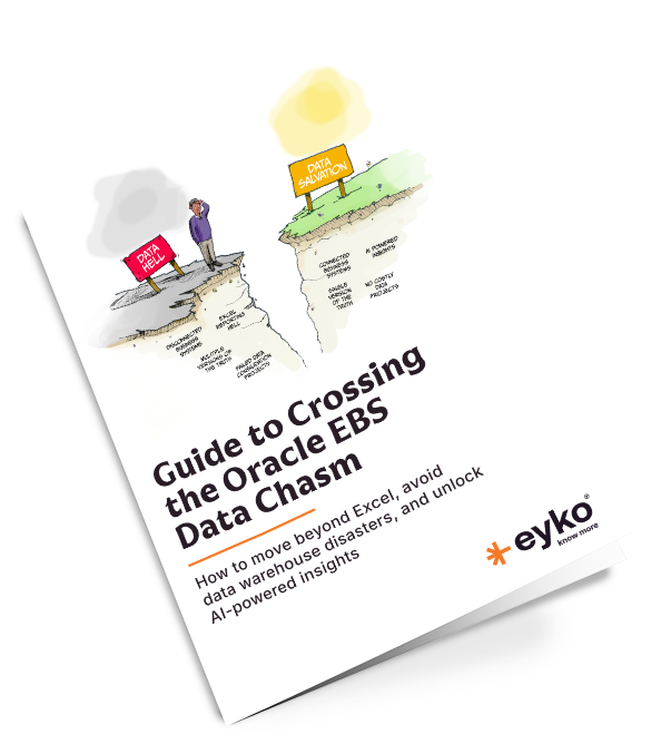 Guide to Crossing the Oracle EBS Data Chasm ebook cover