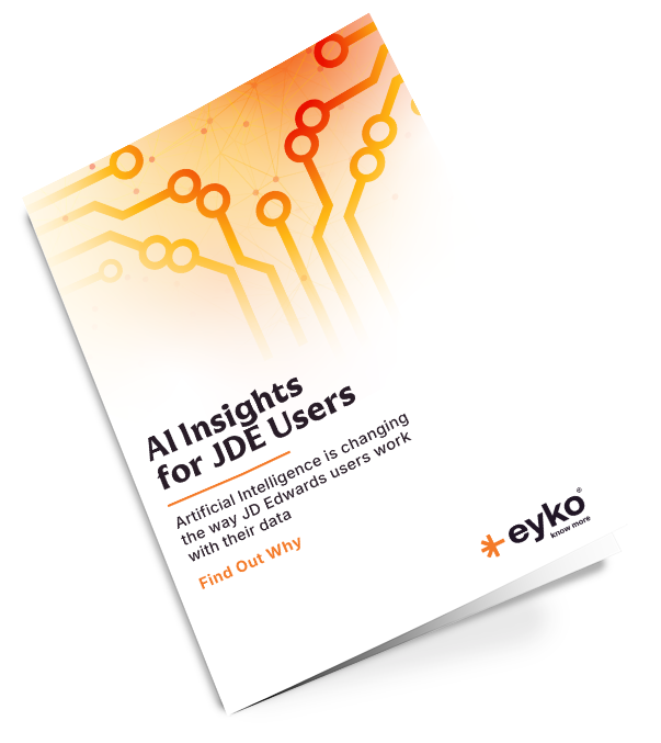AI Insights for JDE Users ebook cover